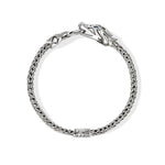 John Hardy Sterling Silver Diamond and Blue Sapphire Naga Bracelet