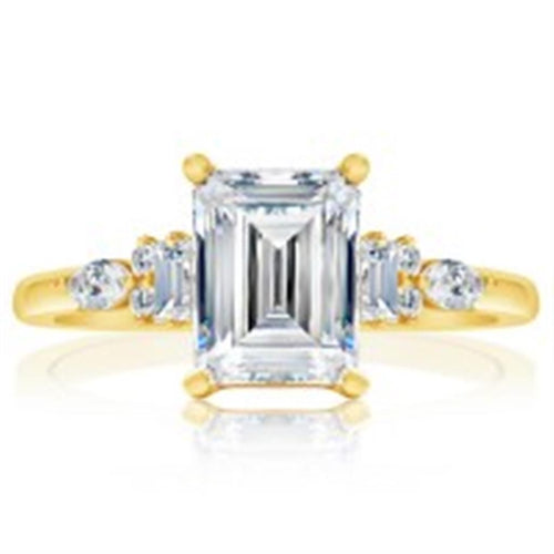Davis Classics Sidestone Diamond Engagement Ring Setting in 14k Yellow Gold