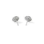 John Hardy 14k Yellow Gold and Sterling Silver Essential Stud Earrings