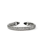 John Hardy Sterling Silver Spear 50 Flex Black Onyx Cuff Bracelet