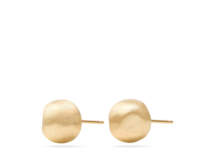 Marco Bicego 18k Yellow Gold Africa Collection Hand-Engraved Small Bead Stud Earrings