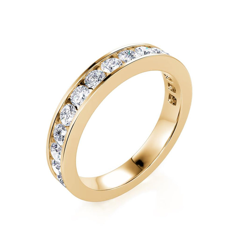 Davis Classics Women's 14k Yellow Gold Diamond Band