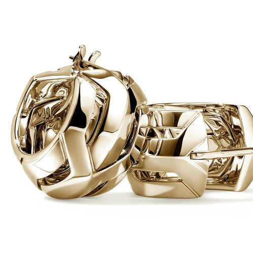 John Hardy 14k Yellow Gold Icon 50 Hoop Earrings