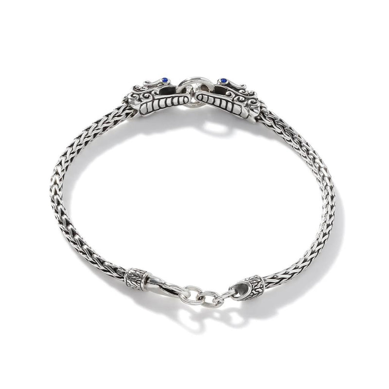 John Hardy Sterling Silver Naga Sapphire Bracelet
