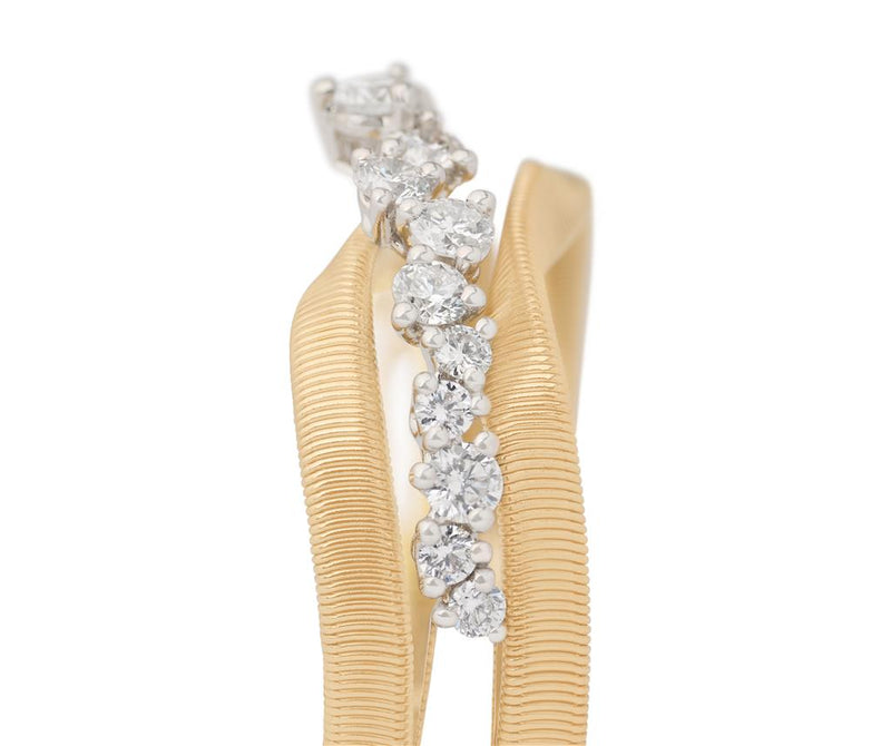 Marco Bicego 18k Yellow and White Gold Marrakech Collection Diamond Fashion Ring