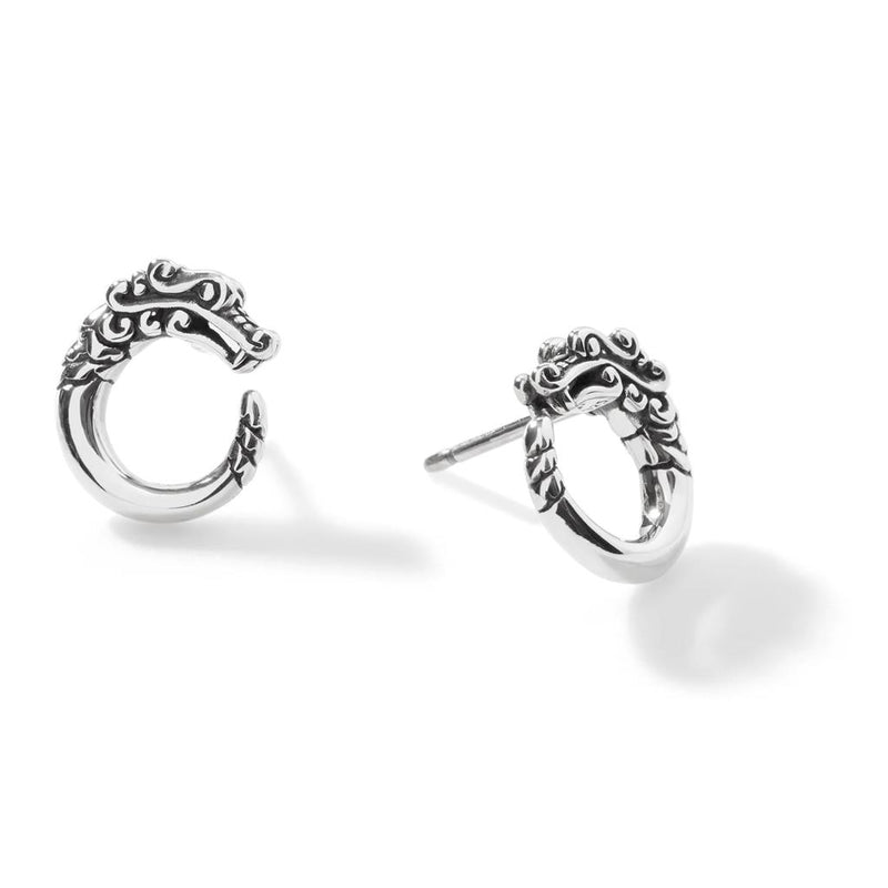 John Hardy Sterling Silver Naga Collection Stud Earrings