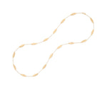 Marco Bicego 18k Yellow Gold Lunaria Twist Collection Petal Station Necklace