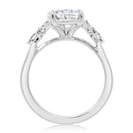 Davis Classics 14k White Gold Floral-Inspired Semi-Mount