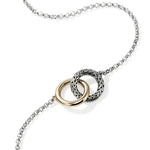 John Hardy 14k Yellow Gold and Sterling Silver Essential Linked Necklace