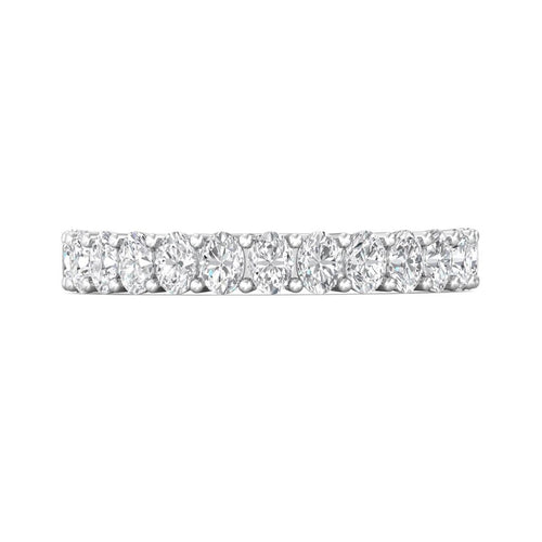 Martin Flyer Women's 14k White Gold Oval Cut Diamond Band