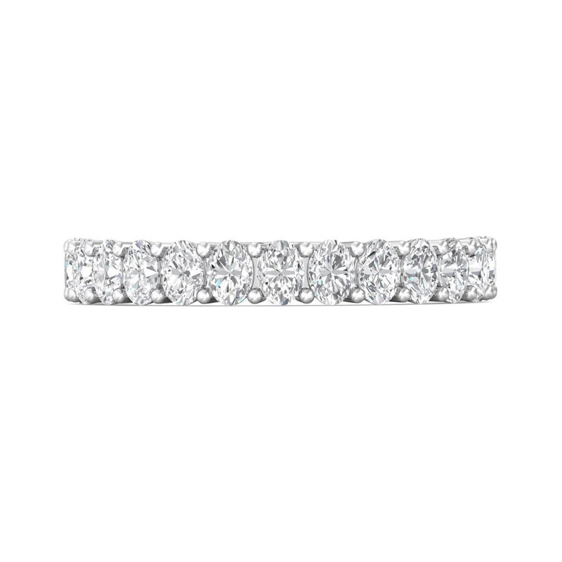 Martin Flyer Women's 14k White Gold Oval Cut Diamond Band