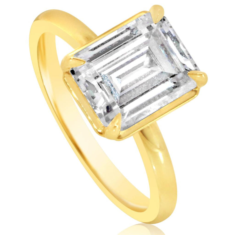 Davis Classics Solitaire Diamond Engagement Ring Setting in 14k Yellow Gold