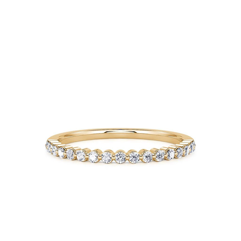 Davis Classics Women's 14k Yellow Gold Diamond Band