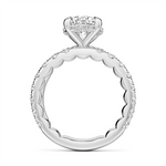 Noam Carver 14k White Gold Luna Collection Diamond Engagement Ring Setting