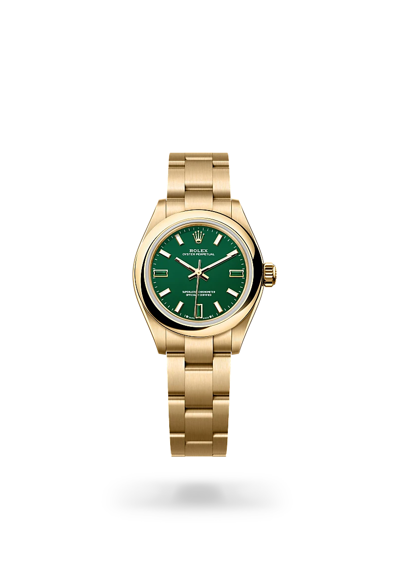 Rolex Oyster Perpetual 28 in Oyster, 28 mm, yellow gold
