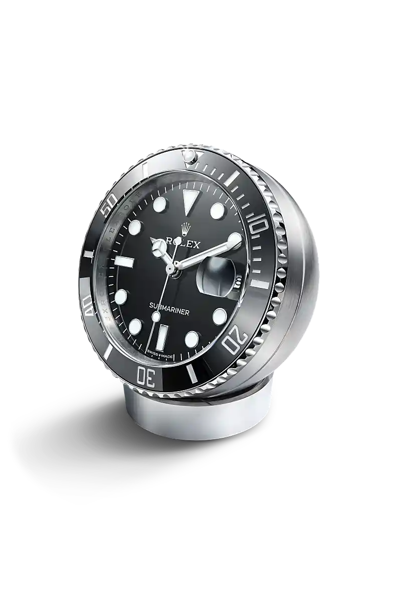 Rolex  Submariner Date desk clock in Stainless steel
